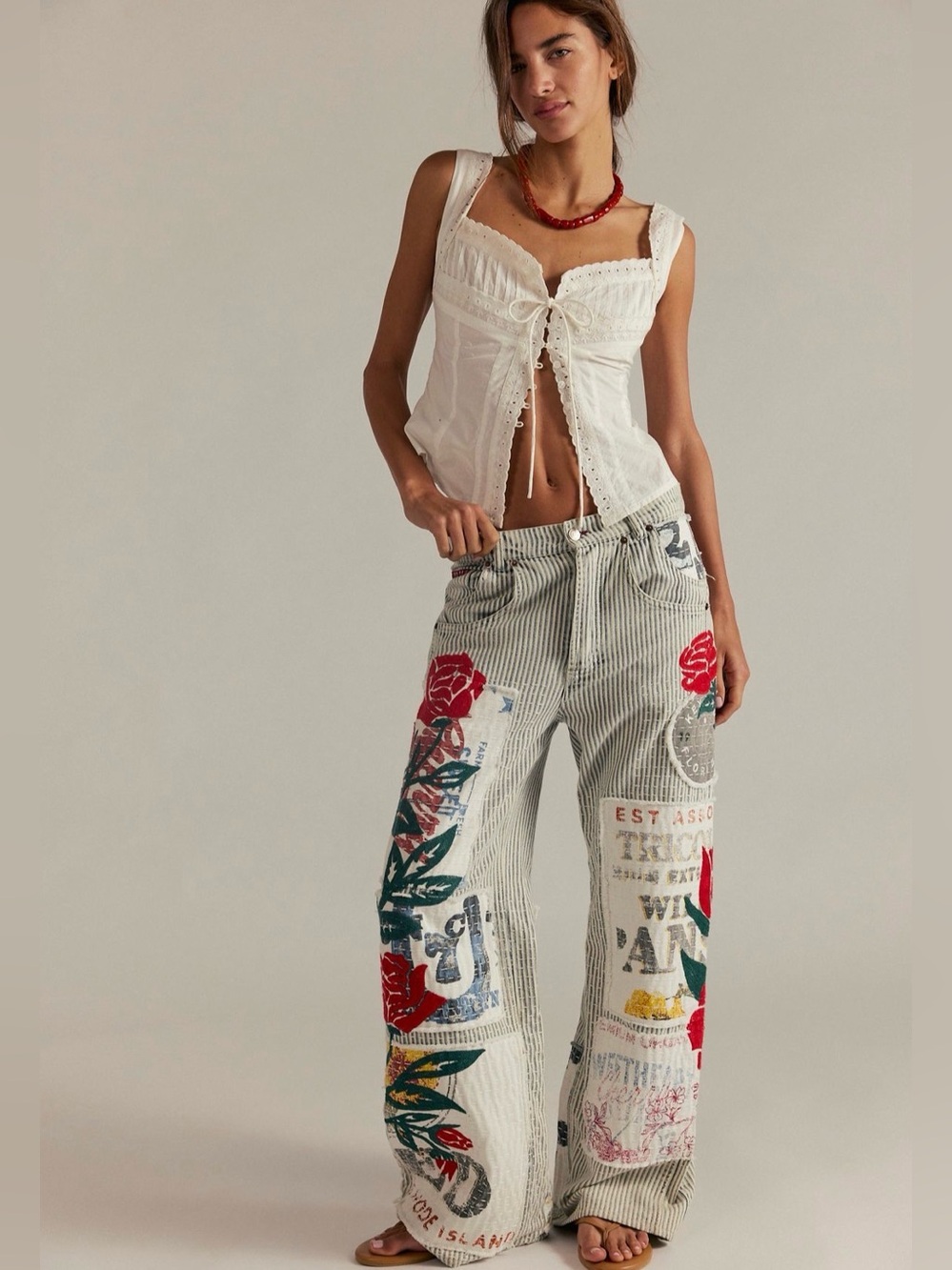 NWT Free People We The Free Lost & Found Boyfriend Jeans in Secret Getaway - Picture 8 of 16